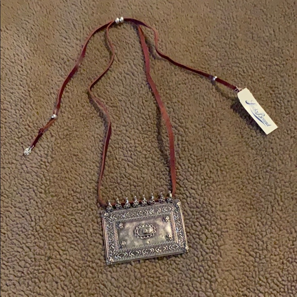 Lucky brand Pewter statement necklace